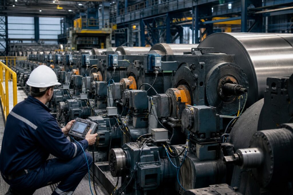 Rolling mill equipment inspection for predictive maintenance